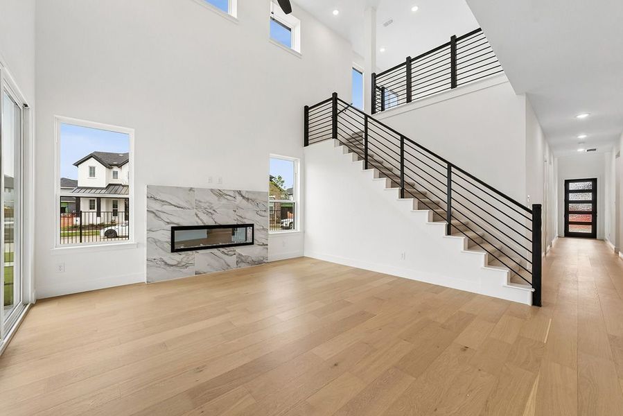 Representative furnished interior of a home built from the Leona by Landon Homes in Fields - East Village, Frisco (Image 8).