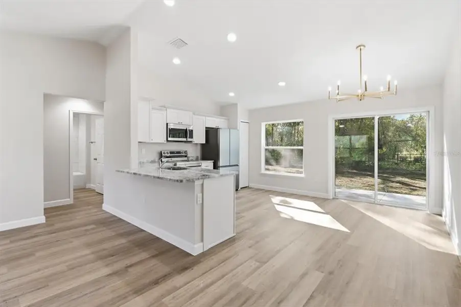 Furnished interior view inside a new home in , Citrus Springs (Image 8).