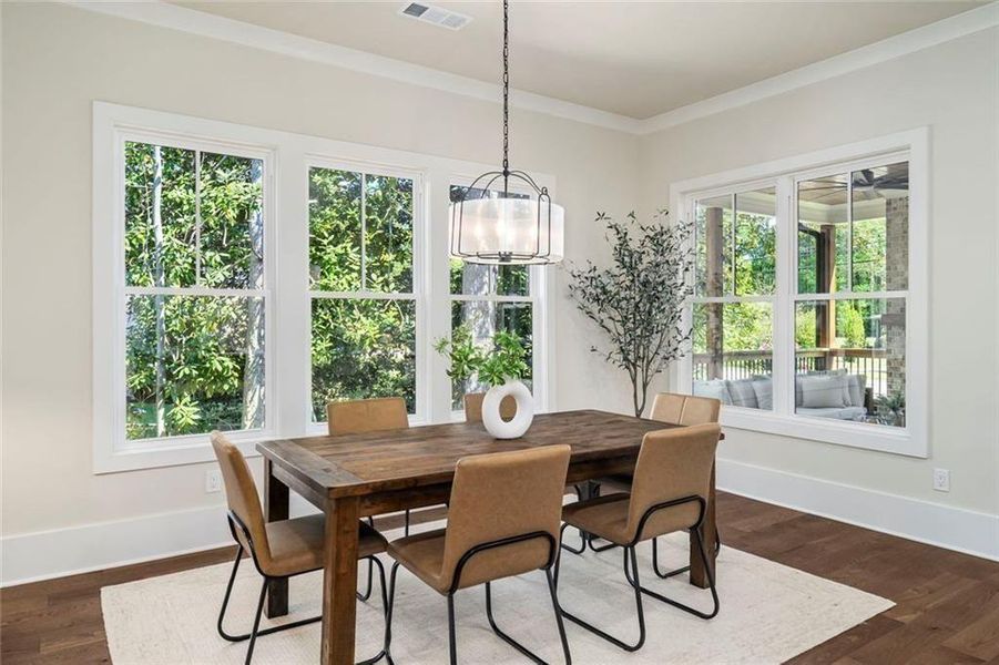 Furnished interior view inside a new home in , Decatur (Image 45).