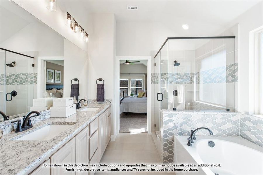 Furnished interior view inside a new home in Hunters Ridge, Crowley (Image 21).