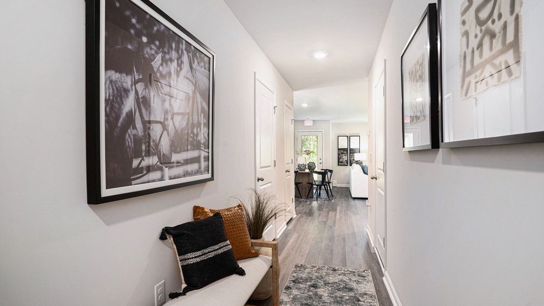 Furnished interior view inside a new home in The Townes at Amber Bluff, Conway (Image 8).