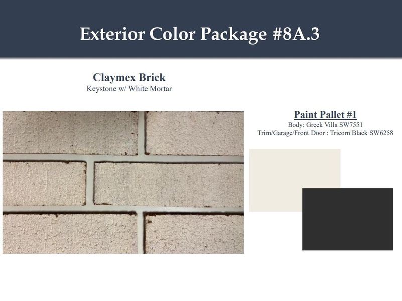 Sample of building materials used in homes in Beacon Point at Lago Mar, Texas City (Image 3). Sample of building materials used in homes in Beacon Point at Lago Mar, Texas City (Image 3).