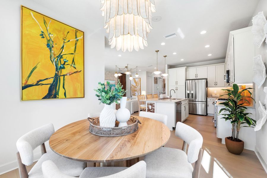 Representative furnished interior of a home built from the Camelia by GL Homes in Valencia Ridge (55+), Wesley Chapel (Image 9).