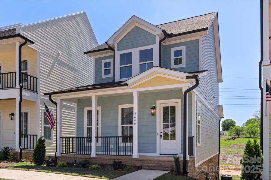 Front exterior of a new home in , Kannapolis, NC, highlighting curb appeal (Image 18).