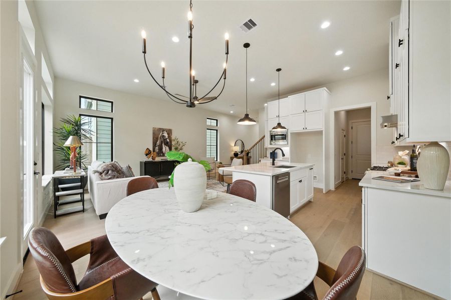 Furnished interior view inside a new home in Spring Valley Creek, Houston (Image 29). Furnished interior view inside a new home in Spring Valley Creek, Houston (Image 29).