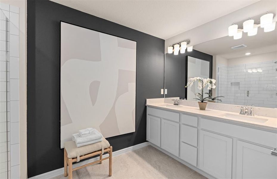 Furnished interior view inside a new home in Oviedo Square, Oviedo (Image 14).