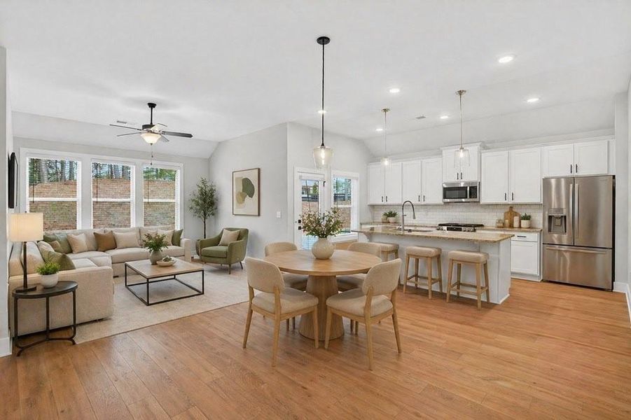 Furnished interior view inside a new home in The Fairways at Mirror Lake, Villa Rica (Image 11).