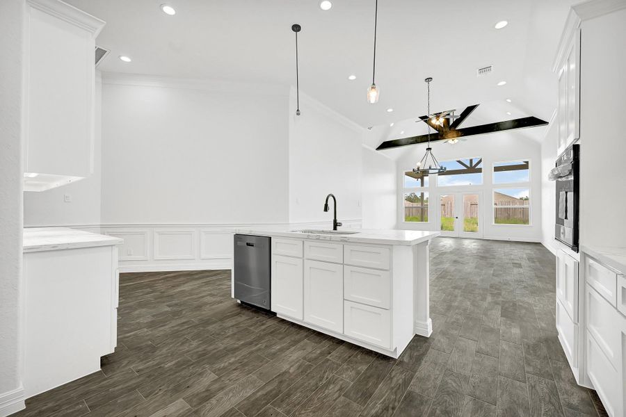 Furnished interior view inside a new home in , Anahuac (Image 8).