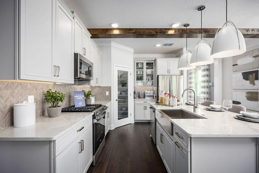 Furnished interior view inside a new home in Center Lake on the Park, St. Cloud (Image 18). Furnished interior view inside a new home in Center Lake on the Park, St. Cloud (Image 18).