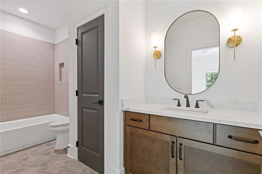 Furnished interior view inside a new home in , Flowery Branch (Image 16).