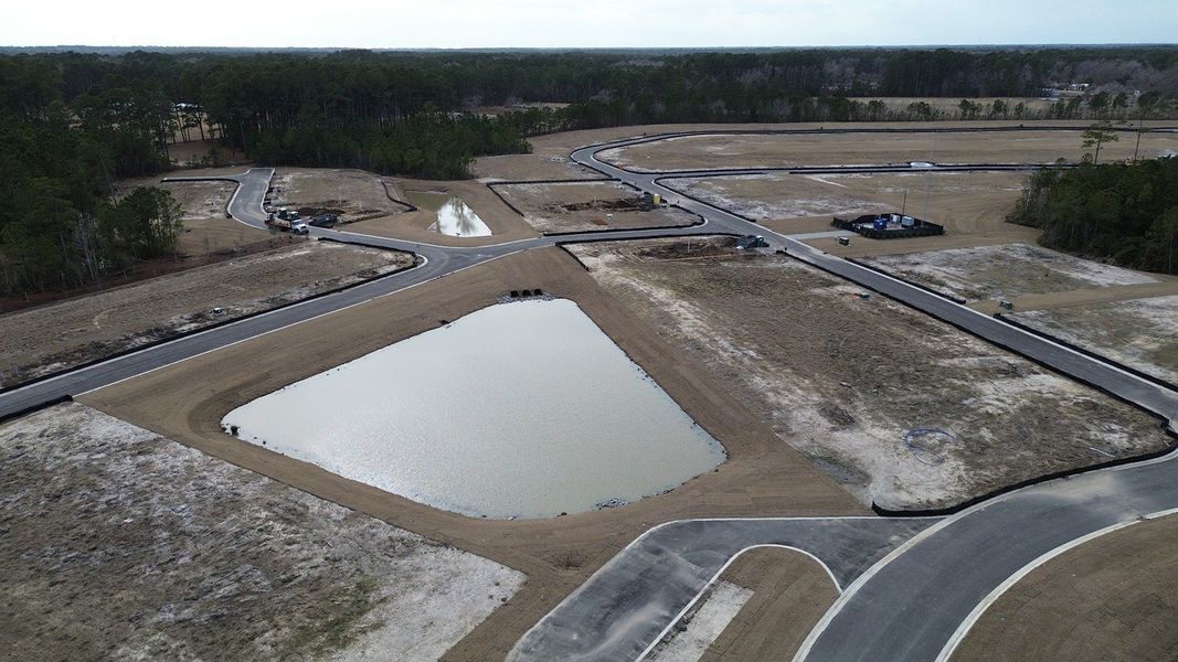 Site preparation for new homesites in Fox Run, Supply (Image 3).