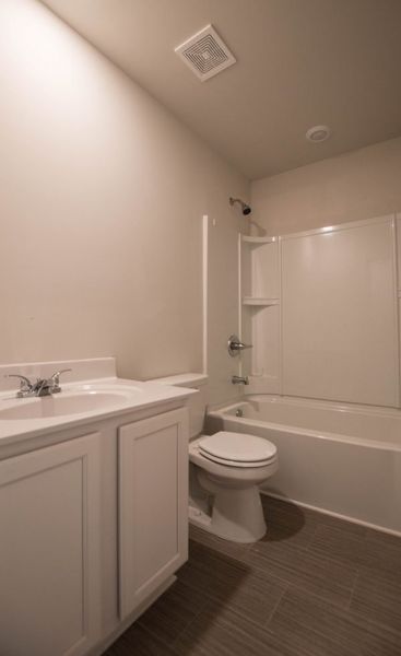 Representative furnished interior of a home built from the Rutherford by Piedmont Residential in Owen Preserve, Canton (Image 9).