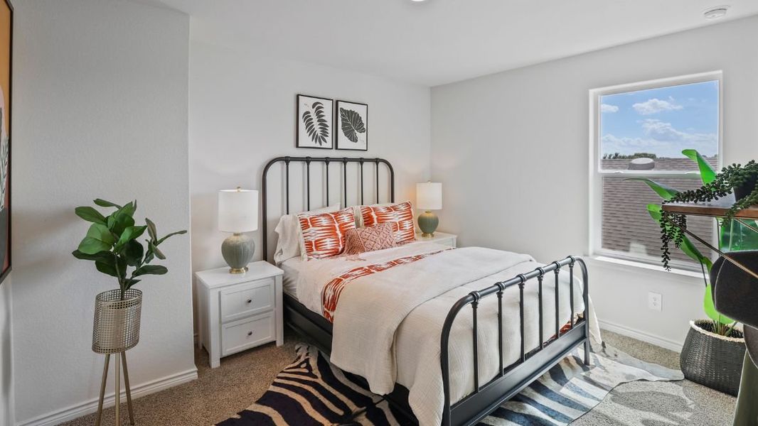 Furnished interior view inside a new home in Prairie Oaks, Oak Point (Image 12).