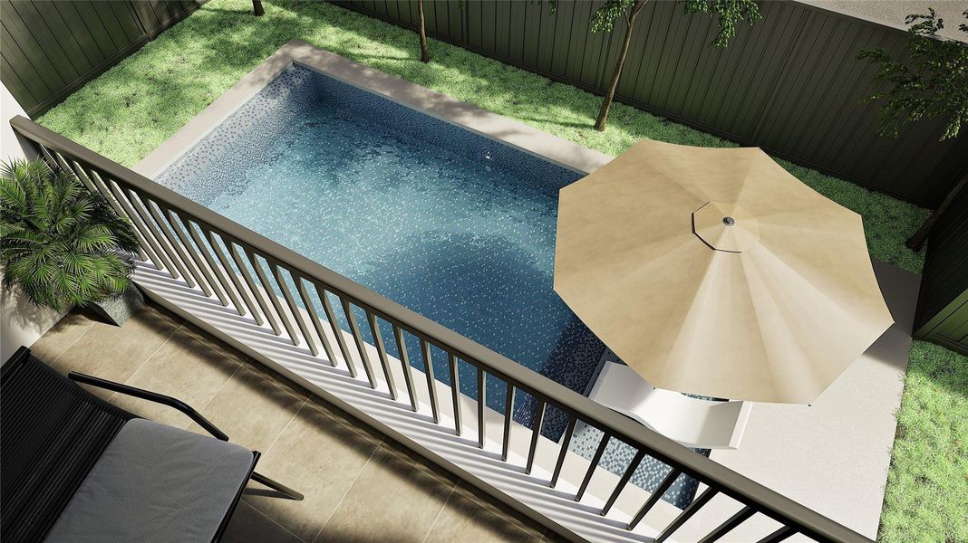 Backyard rendering Backyard rendering