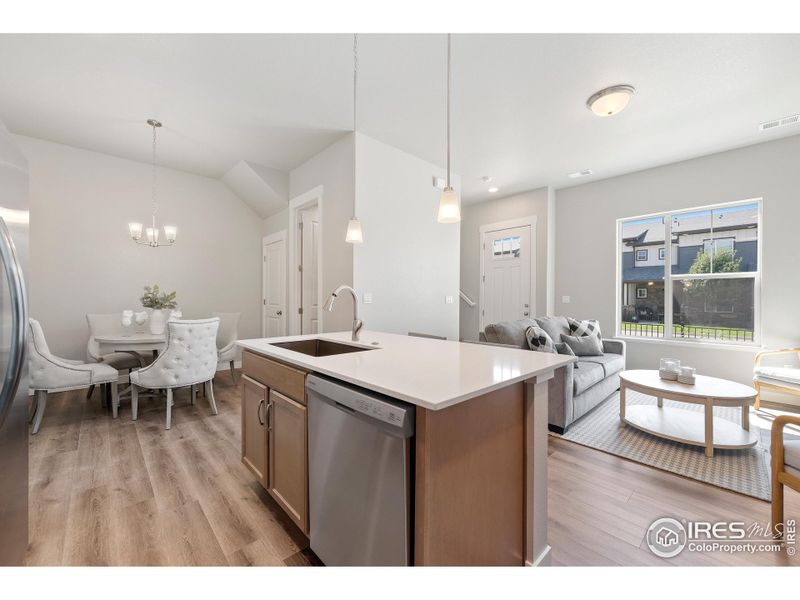 Furnished interior view inside a new home in The Lakes at Centerra - Discovery, Loveland (Image 8).