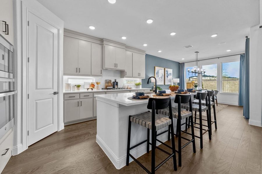 Representative furnished interior of a home built from the Rainer by Landon Homes in Lexington Frisco, Frisco (Image 19).
