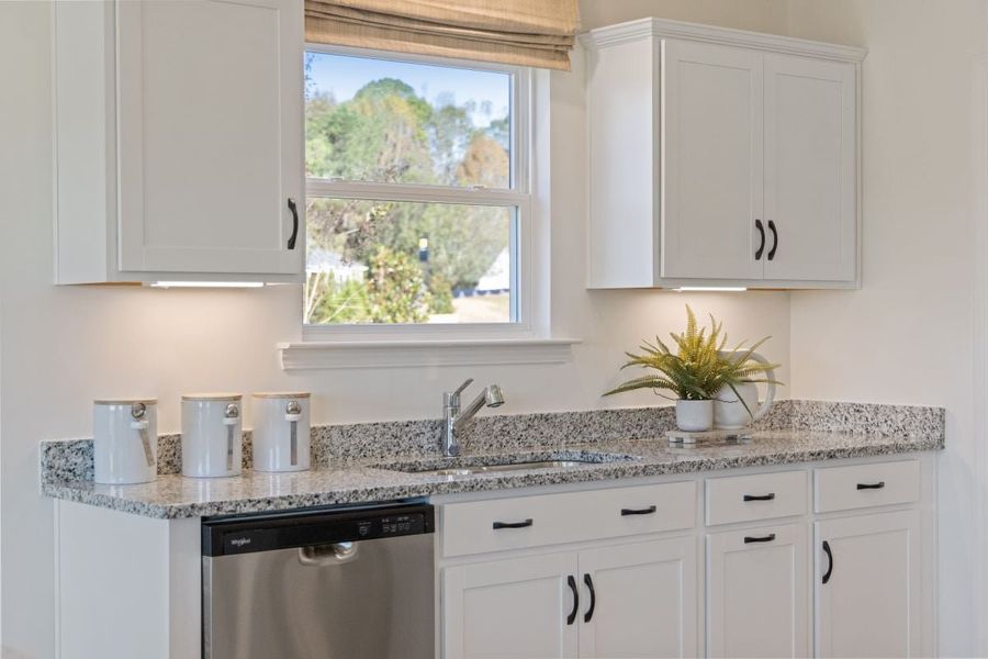 Chrome kitchen faucet