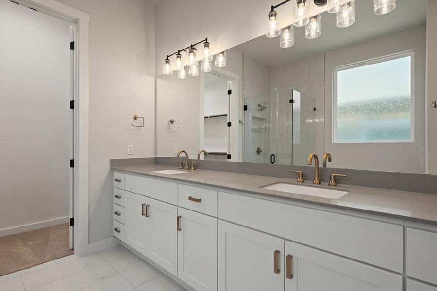 Furnished interior view inside a new home in Lariat, Liberty Hill (Image 11).
