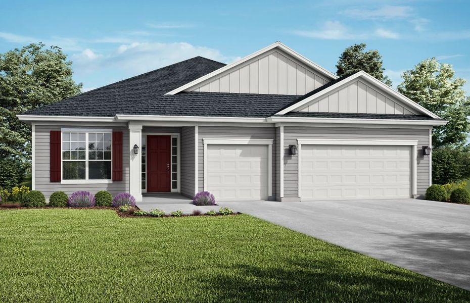 Representative exterior photo of a completed home built from the Cherryfield II by SEDA New Homes in Edwards Creek Estates, Jacksonville, FL (Image 2).