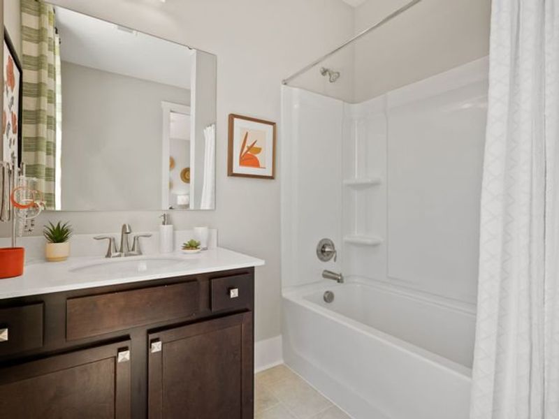 Representative furnished interior of a home built from the Riley P by True Homes in Homecoming, Ravenel (Image 17). Representative furnished interior of a home built from the Riley P by True Homes in Homecoming, Ravenel (Image 17).