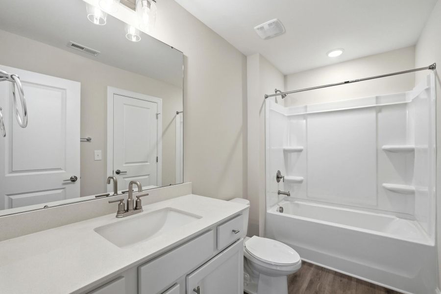 Furnished interior view inside a new home in Enclave at Riverdale, Huntersville (Image 11). Furnished interior view inside a new home in Enclave at Riverdale, Huntersville (Image 11).