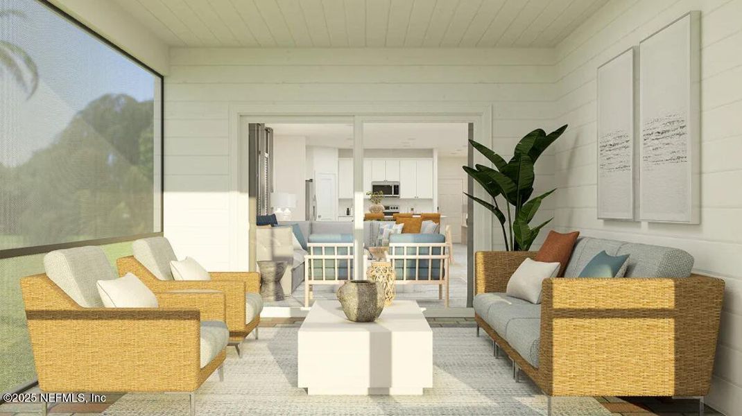 Exterior details and patio area of a home in Tributary: Tributary Royal Collection, Yulee (Image 2).