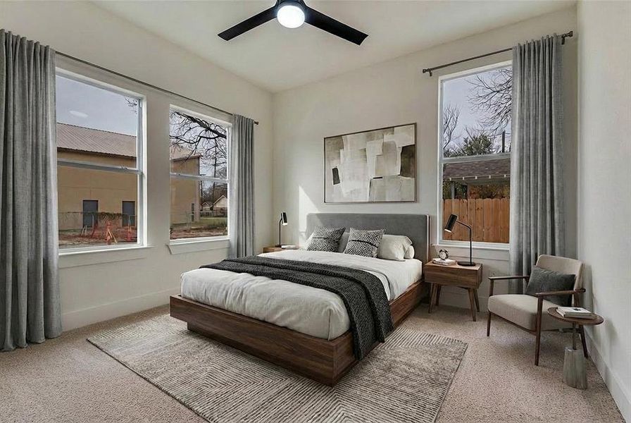 Furnished interior view inside a new home in , Dallas (Image 8).