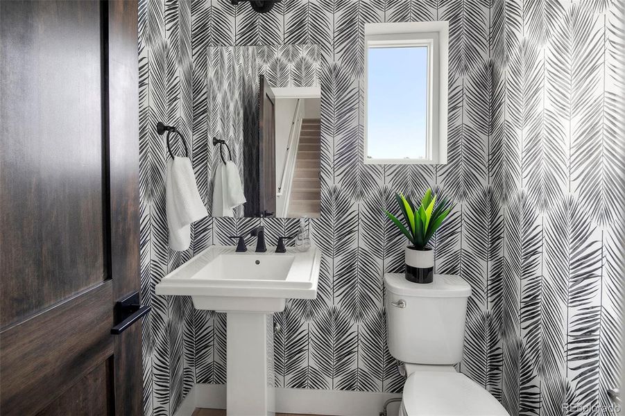 Main level powder bath Main level powder bath