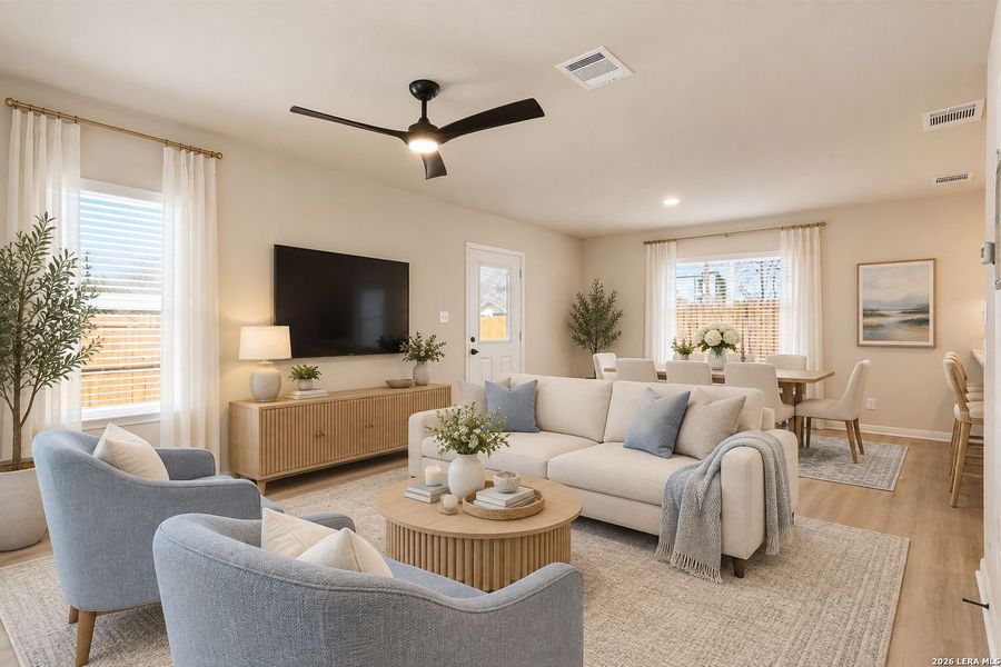Furnished interior view inside a new home in , San Antonio (Image 9).