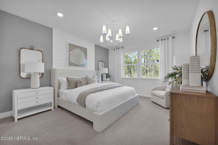 Furnished interior view inside a new home in The Landings at Saint Johns, St. Johns (Image 13).