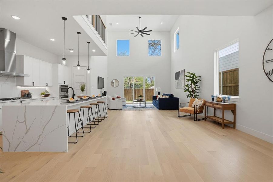 Furnished interior view inside a new home in , Dallas (Image 12).