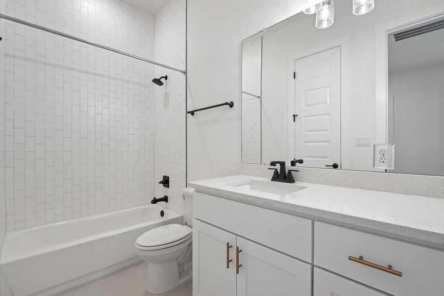 Furnished interior view inside a new home in Capitol Collection at Lariat, Liberty Hill (Image 21).