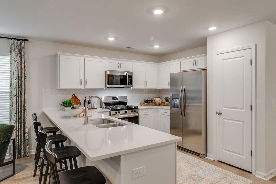 Furnished interior view inside a new home in Central Creek, Goose Creek (Image 17). Furnished interior view inside a new home in Central Creek, Goose Creek (Image 17).