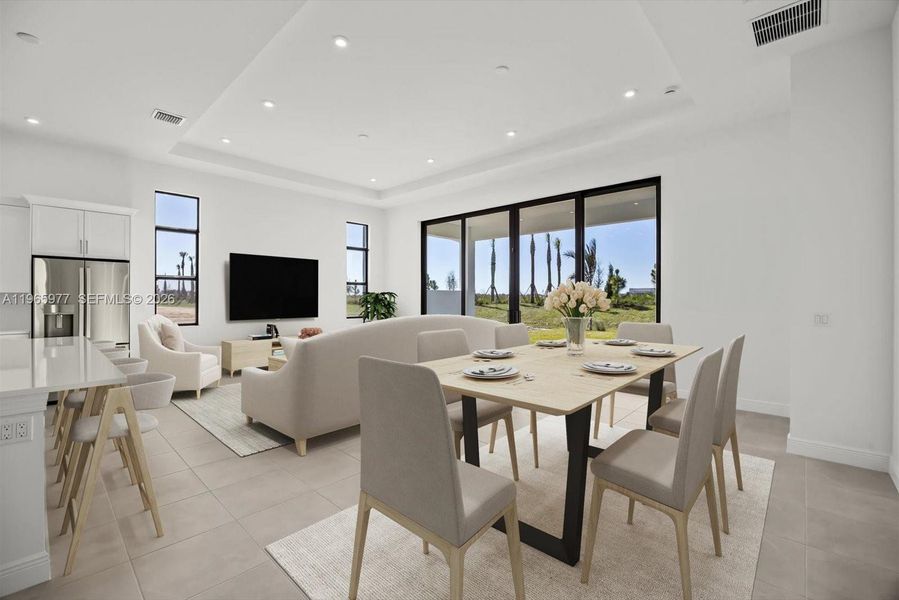 Furnished interior view inside a new home in , Port St. Lucie (Image 12).