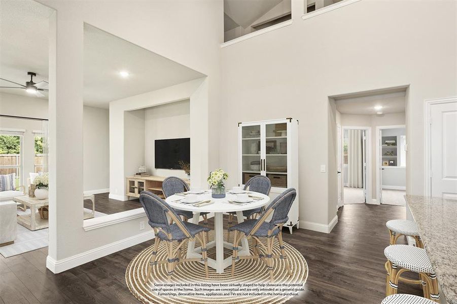 Furnished interior view inside a new home in East Oak Creek 50-55, Commerce (Image 18).