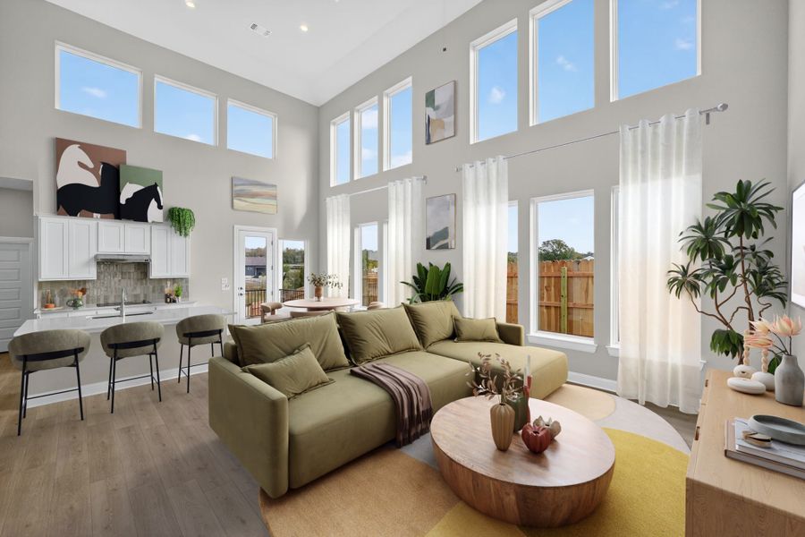 Furnished interior view inside a new home in Whisper Valley, Manor (Image 5).