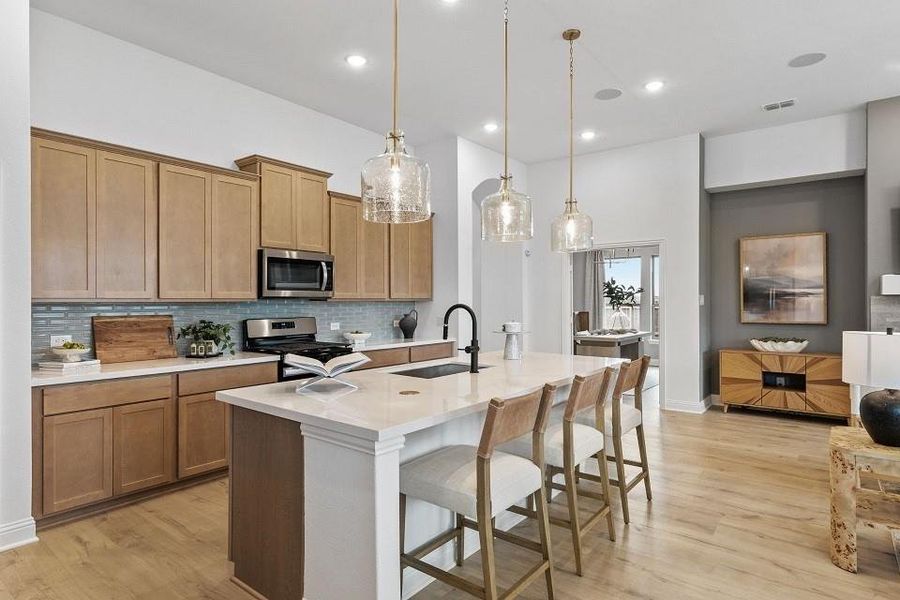 Furnished interior view inside a new home in Hulen Trails, Fort Worth (Image 14). Furnished interior view inside a new home in Hulen Trails, Fort Worth (Image 14).