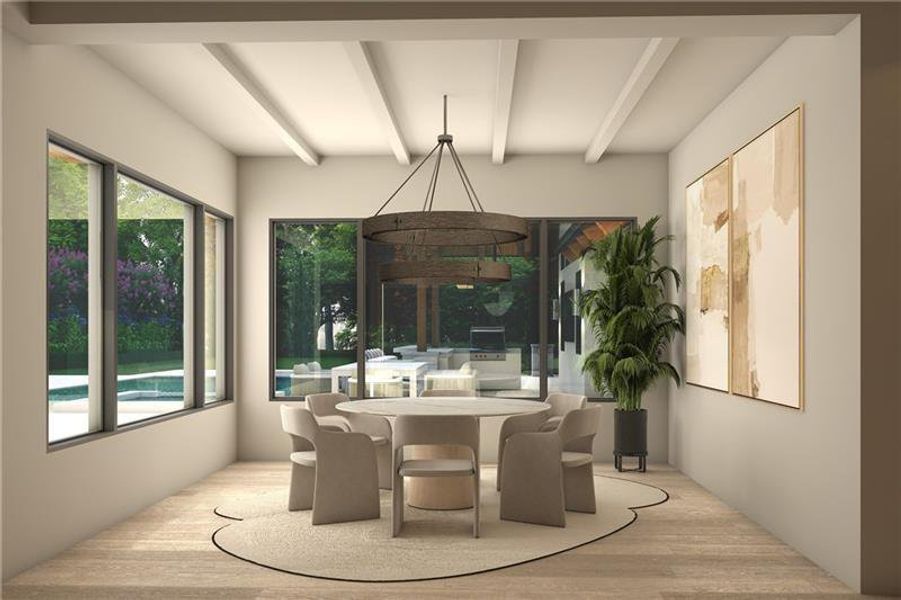 Furnished interior view inside a new home in , Alpharetta (Image 9).