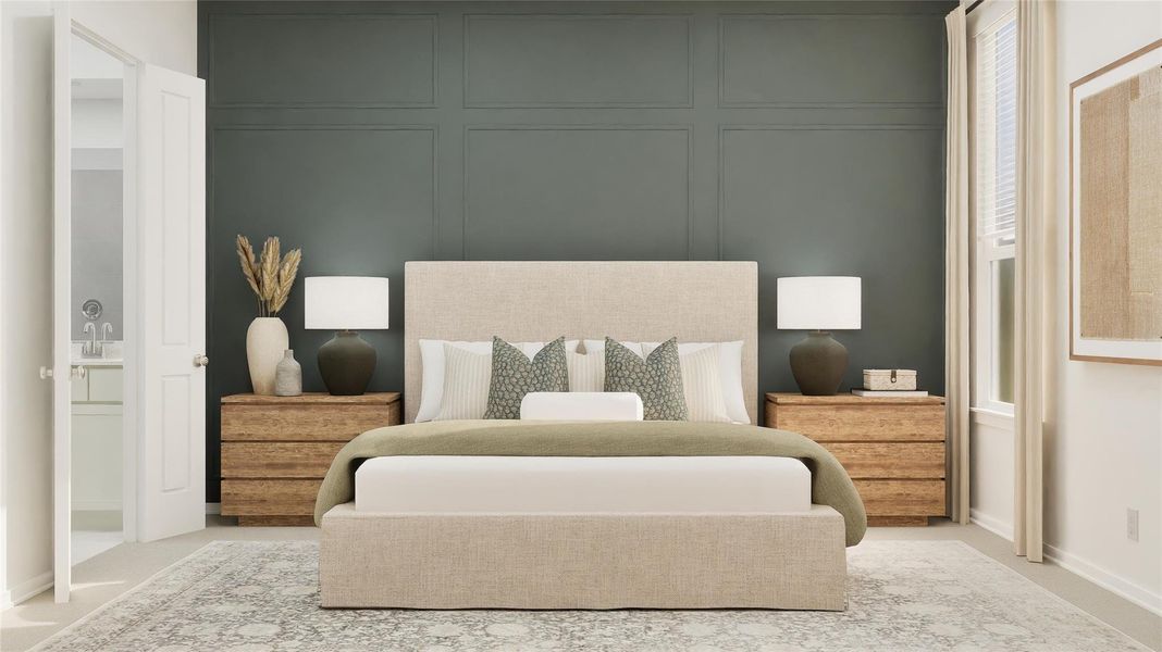 Furnished interior view inside a new home in Cotton Brook, Hutto (Image 26).