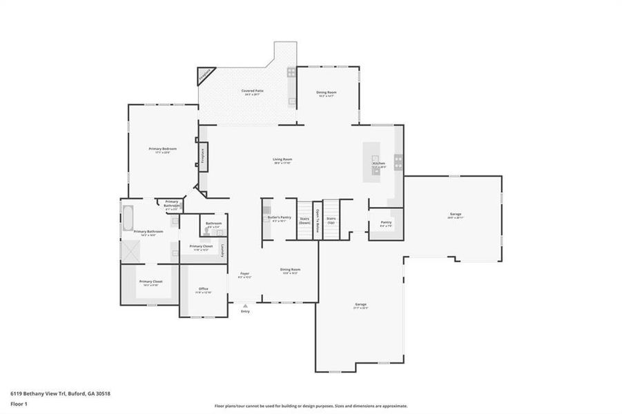 2D floor plan layout of this home in , Buford, GA (Image 5). 2D floor plan layout of this home in , Buford, GA (Image 5).