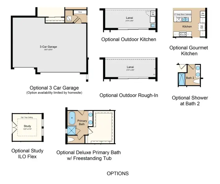 2D floor plan layout of this home in Indigo Creek, Apollo Beach, FL (Image 3).