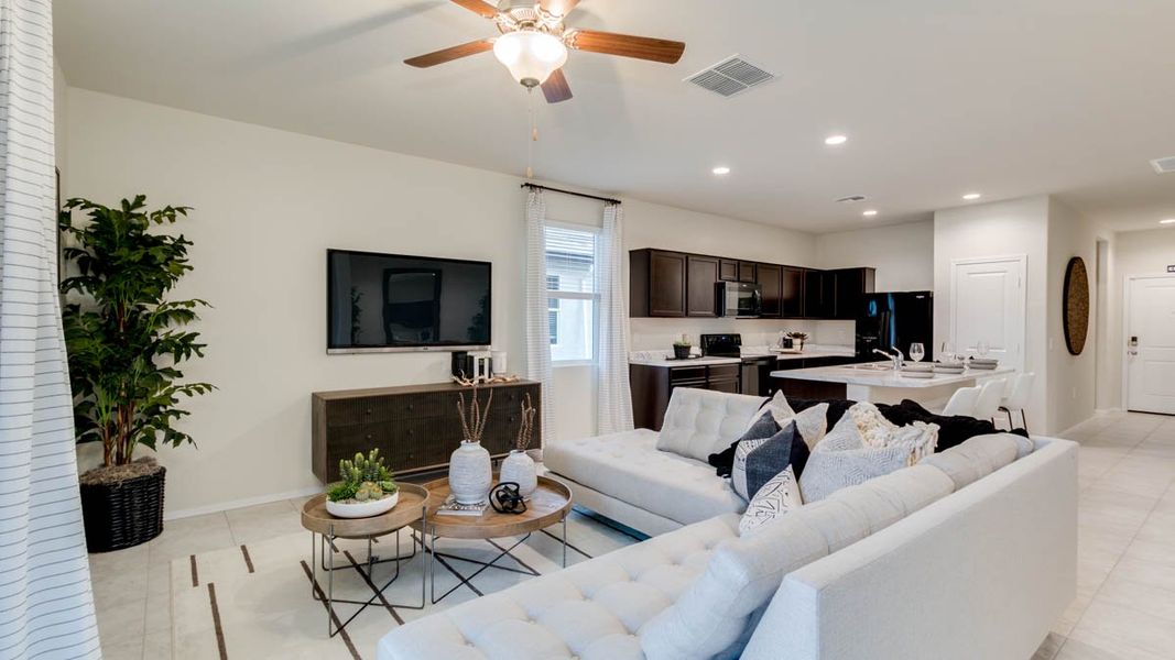 Representative furnished interior of a home built from the Hummingbird by D.R. Horton in Rio Rancho Estates, Surprise (Image 15). Representative furnished interior of a home built from the Hummingbird by D.R. Horton in Rio Rancho Estates, Surprise (Image 15).