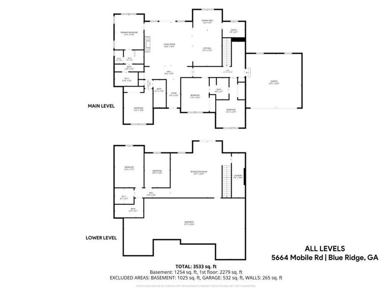 2D floor plan layout of this home in , Blue Ridge, GA (Image 5). 2D floor plan layout of this home in , Blue Ridge, GA (Image 5).