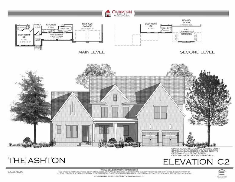 Representative rendering of the exterior for the Ashton by Celebration Homes (Image 6).