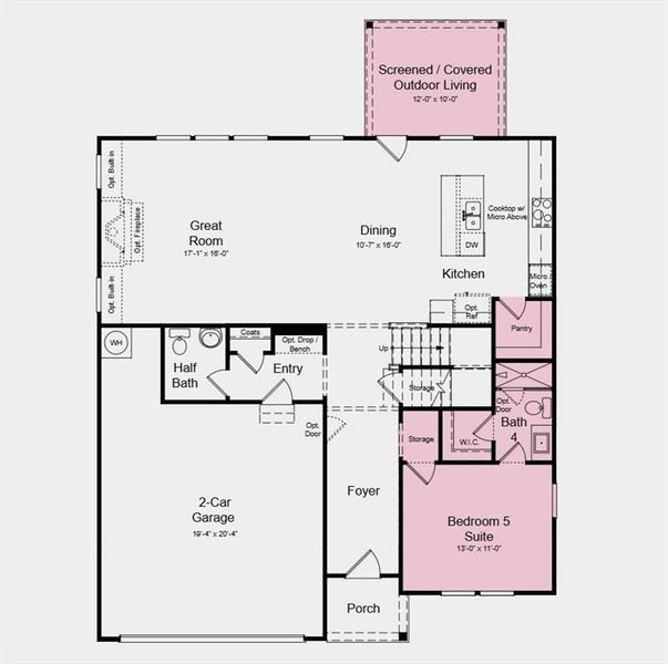 2D floor plan layout of this home in Nichols Farm, Dacula, GA (Image 5). 2D floor plan layout of this home in Nichols Farm, Dacula, GA (Image 5).