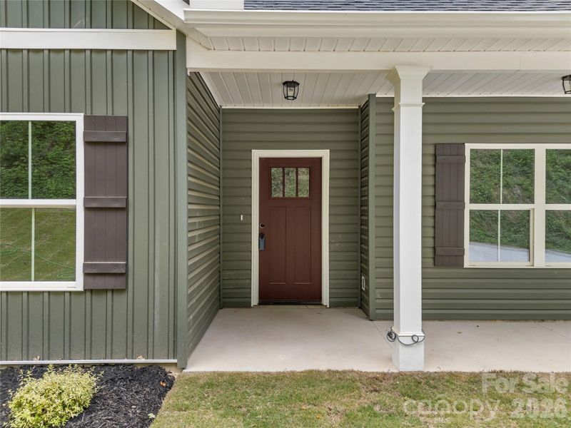 Exterior details and patio area of a home in , Travelers Rest (Image 26).