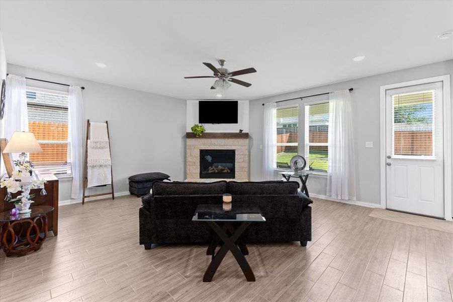 Furnished interior view inside a new home in Lakeview Heights, Azle (Image 18).