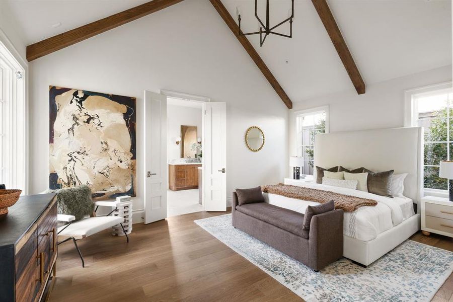 Furnished interior view inside a new home in , Frisco (Image 28).