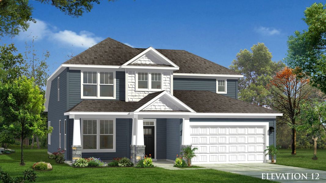 Rendering of elevation 12 of The Middleton Design by DRB Homes Rendering of elevation 12 of The Middleton Design by DRB Homes