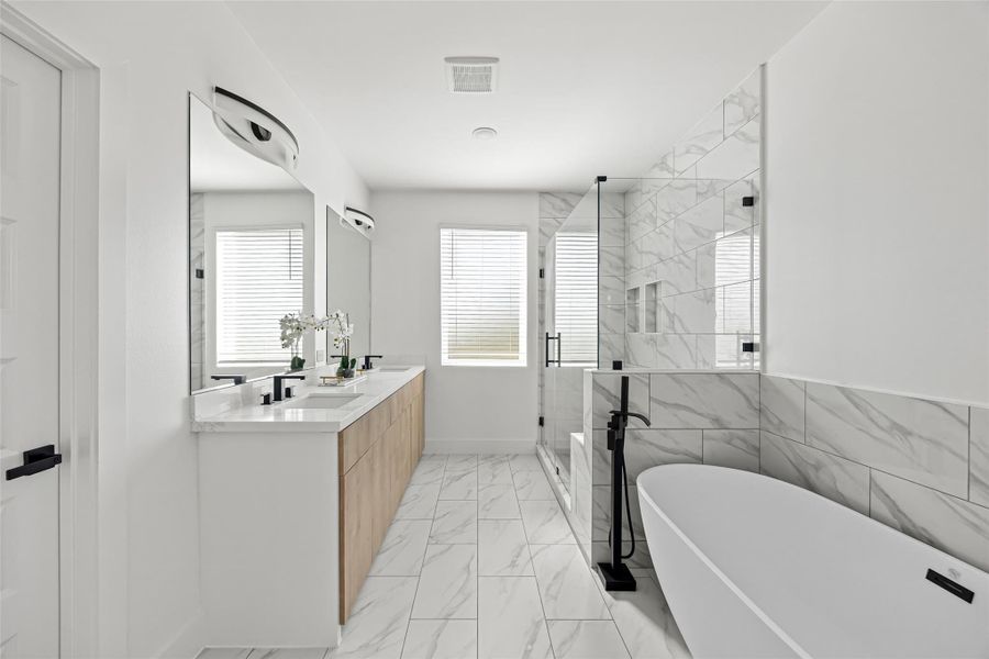 Furnished interior view inside a new home in , Houston (Image 19).